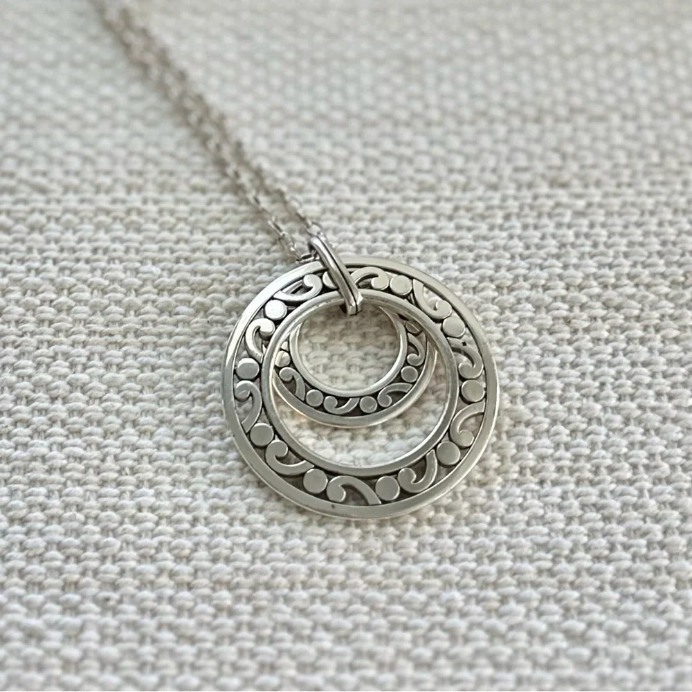 BRIGHTON Contempo Open Ring Convertible Long Necklace • JM3970 • Spin Rings - Picture 5 of 14